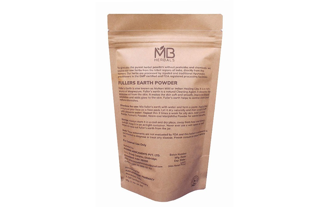 MB Herbals Fullers Earth Powder    Pack  100 grams